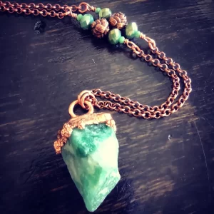 Raw green Aventurine necklace - Image 2