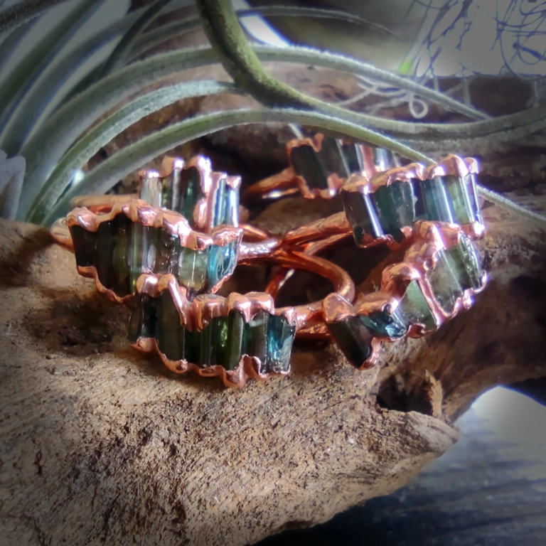 Green tourmaline ring