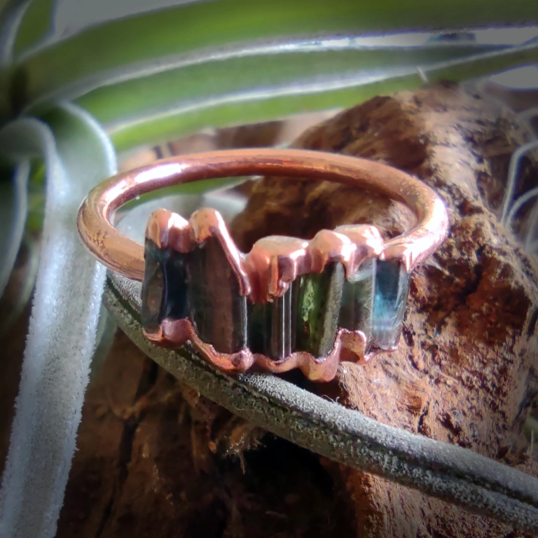 Green tourmaline ring