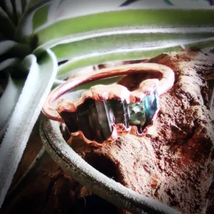 Green tourmaline ring