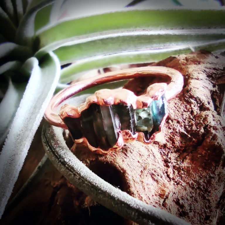 Green tourmaline ring
