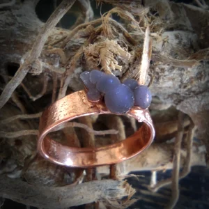Grape agate ring