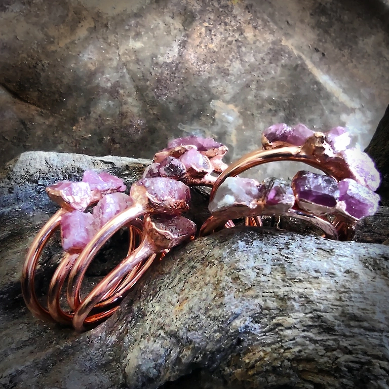 Pink tourmaline ring