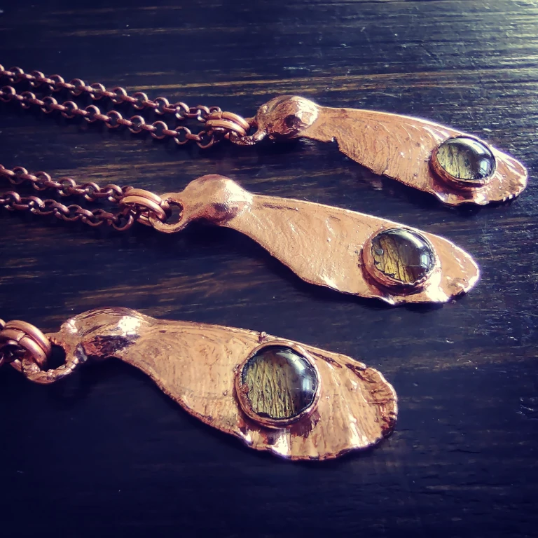 Helicopter seed necklace