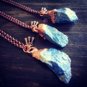 Raw lapis lazuli necklace
