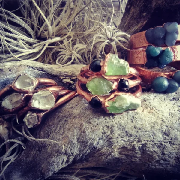 Set of three different rings