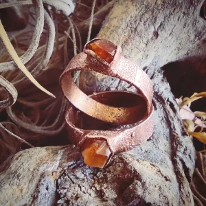 Hessonite garnet ring